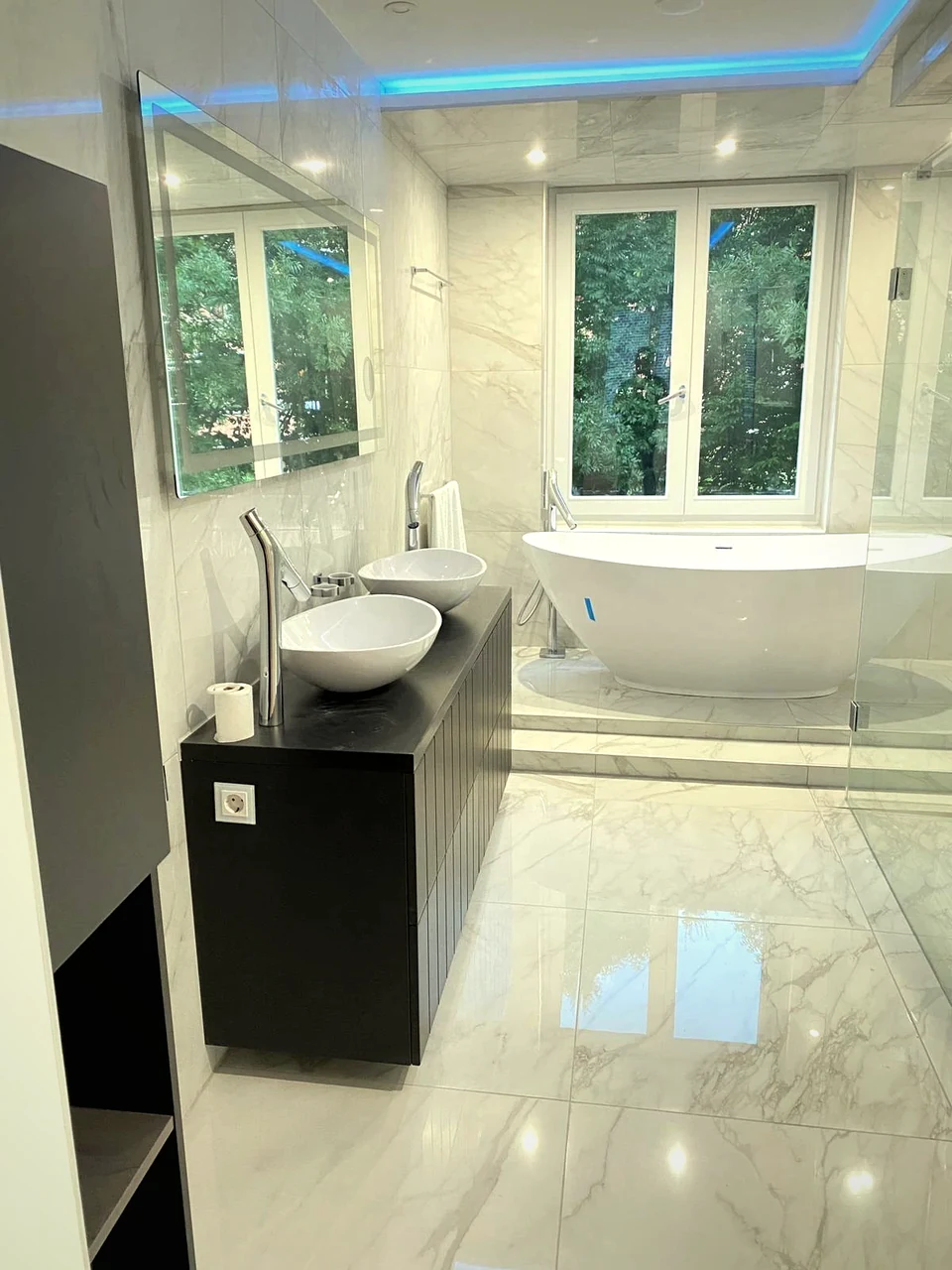 Renovatiekompas met badkamer als voorbeeldruimte